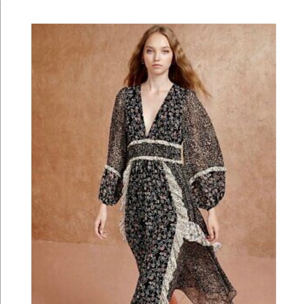 Ulla Johnson Long Sleeve Floral Dress